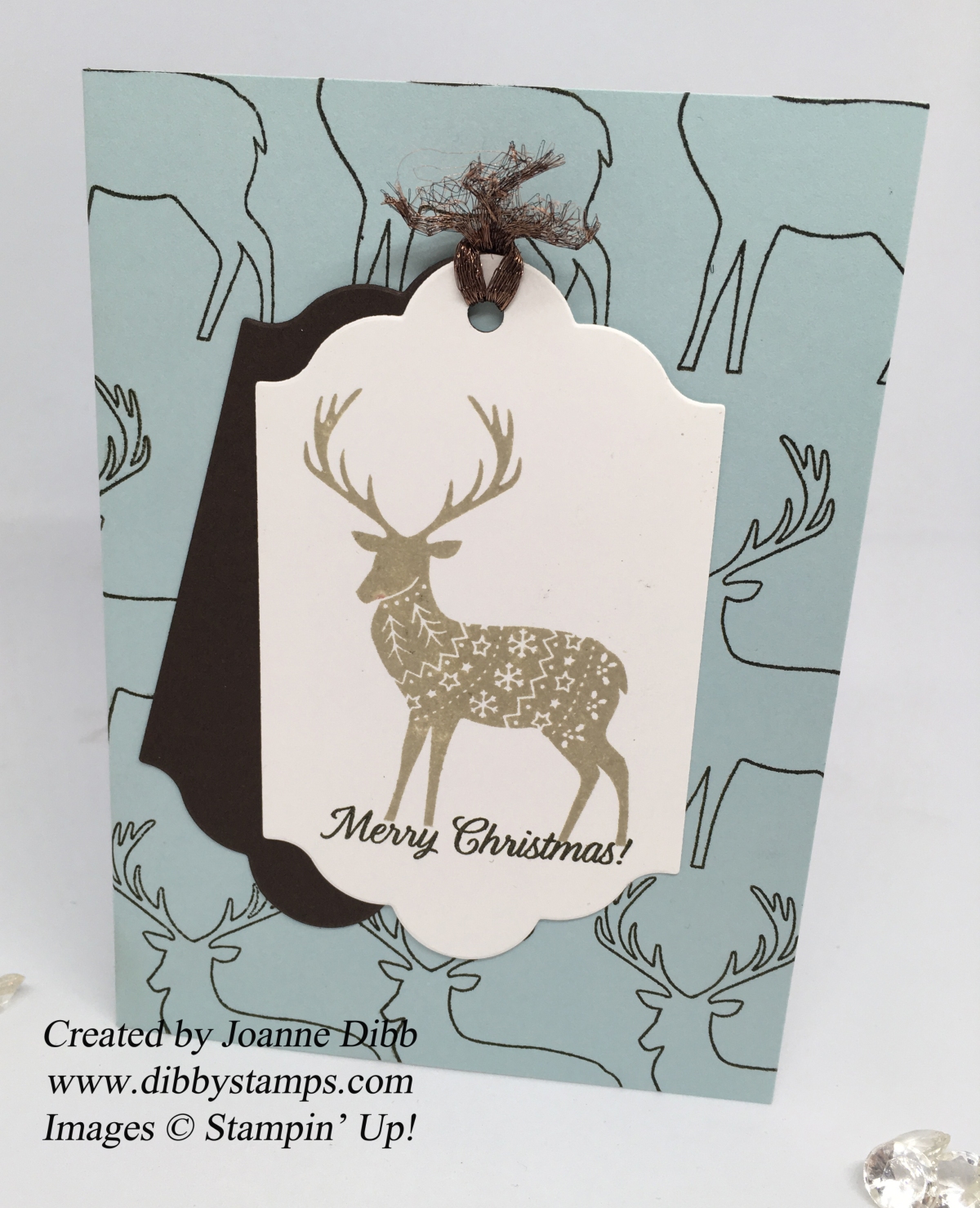 Artic Inspired Reindeer Christmas Card