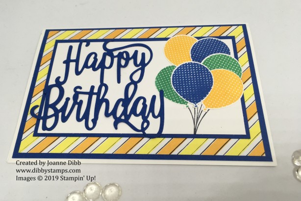 Blueberry Bushell Birthday card - flat