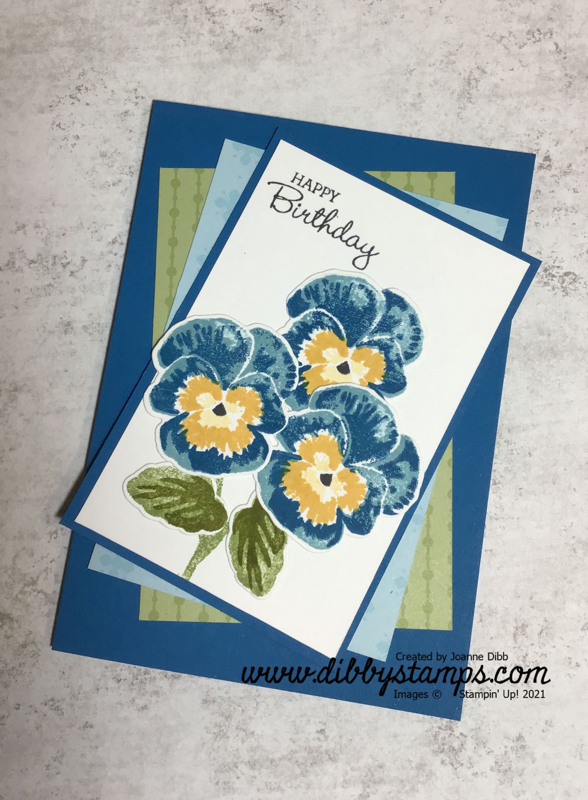 Pacific Point Pansy Card